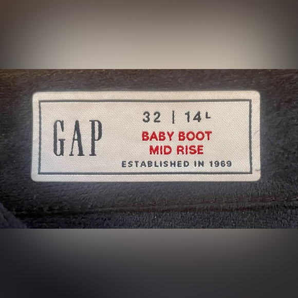 GAP Baby Boot Mid Rise Faux Leather Jeans - Picture 6 of 7